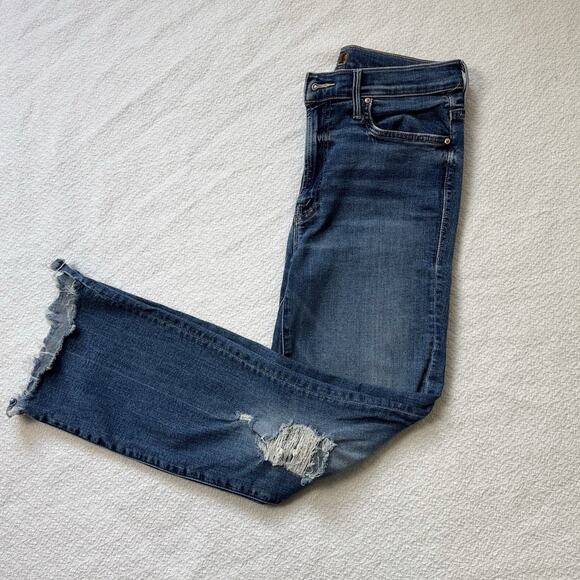 MOTHER The Insider Crop Step Chew Jeans in Dancing on Coals Size 28 - Picture 5 of 6